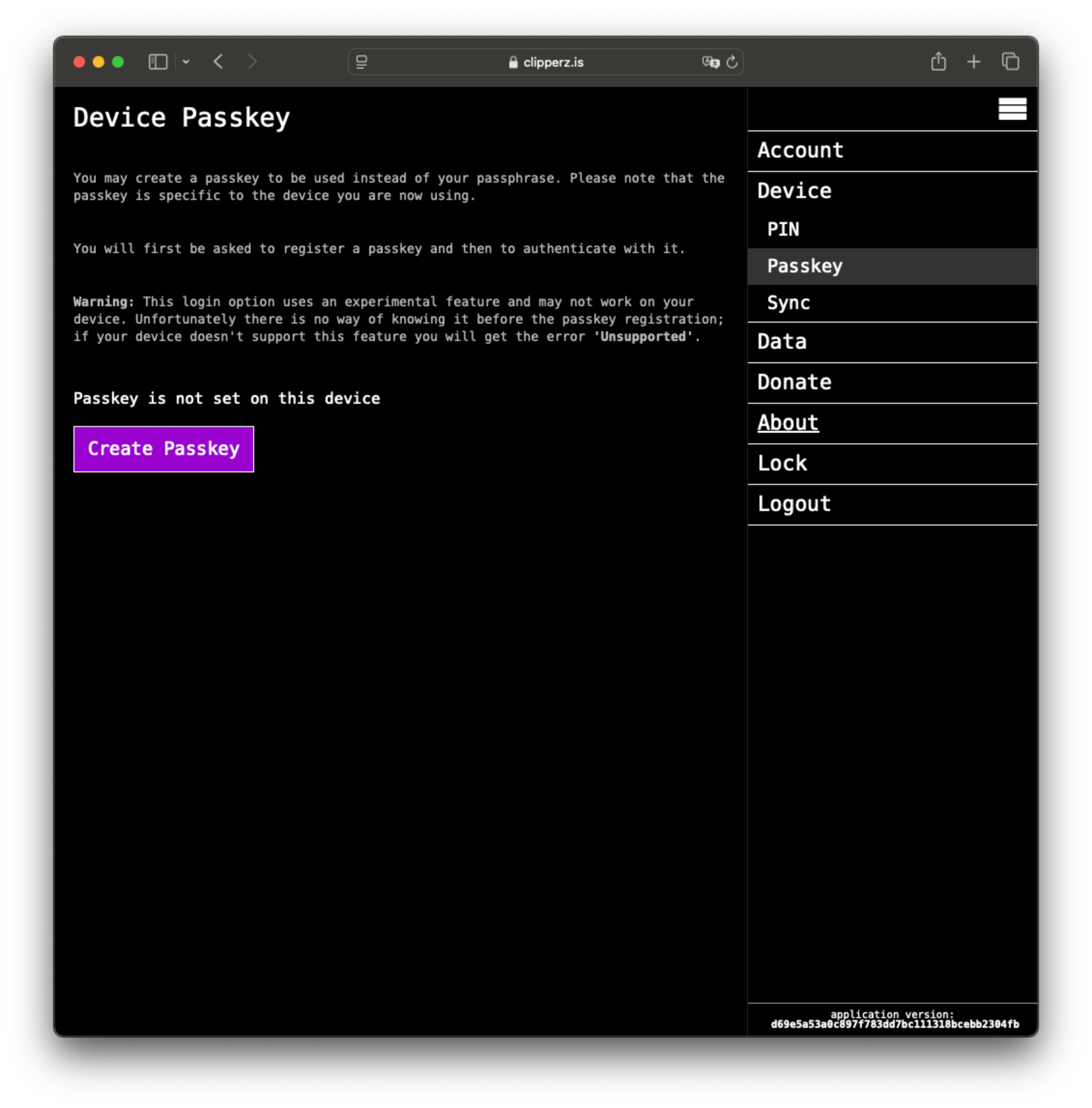 Passkey Login